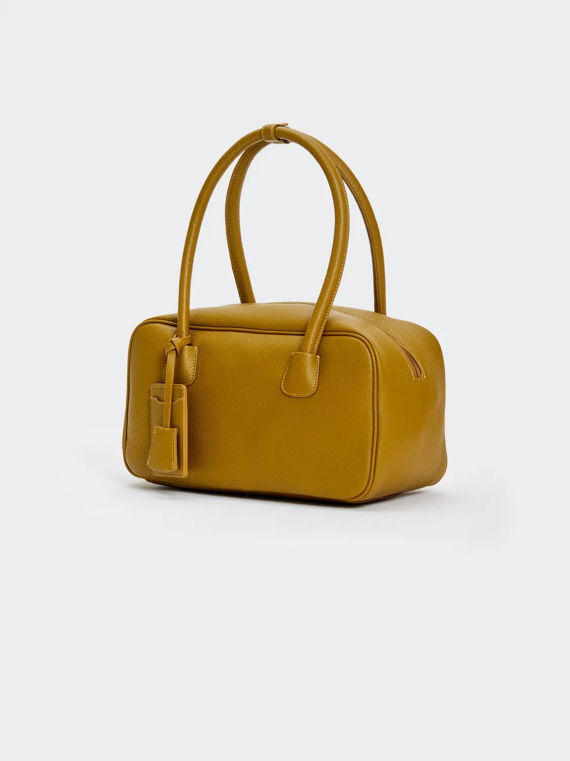 Vicolo Slide borsa a spalla verde olio bauletto maxi