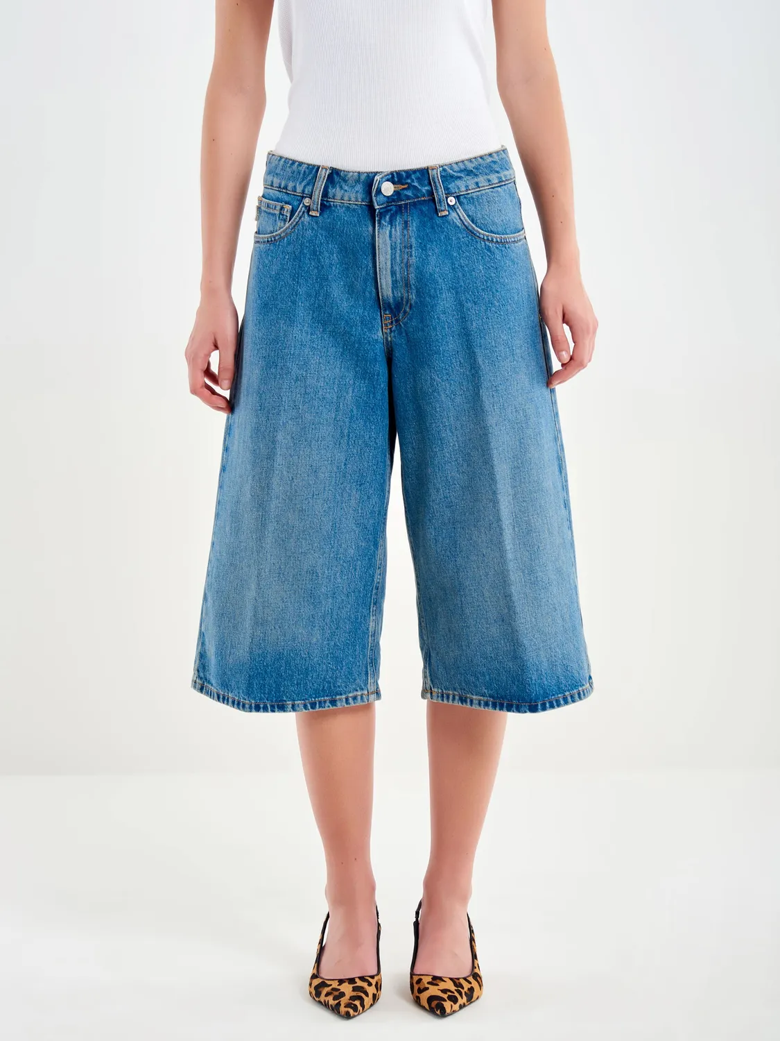 Vicolo Bermuda Shelly Blu shorts beige denim