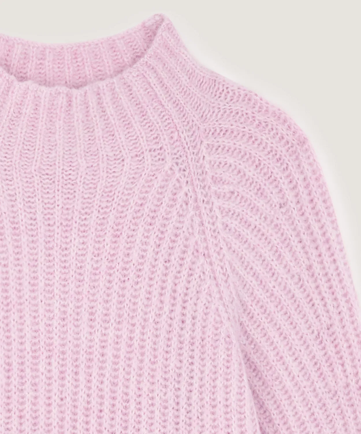 Rodier maglione oversize maglia grossa rosa pallido