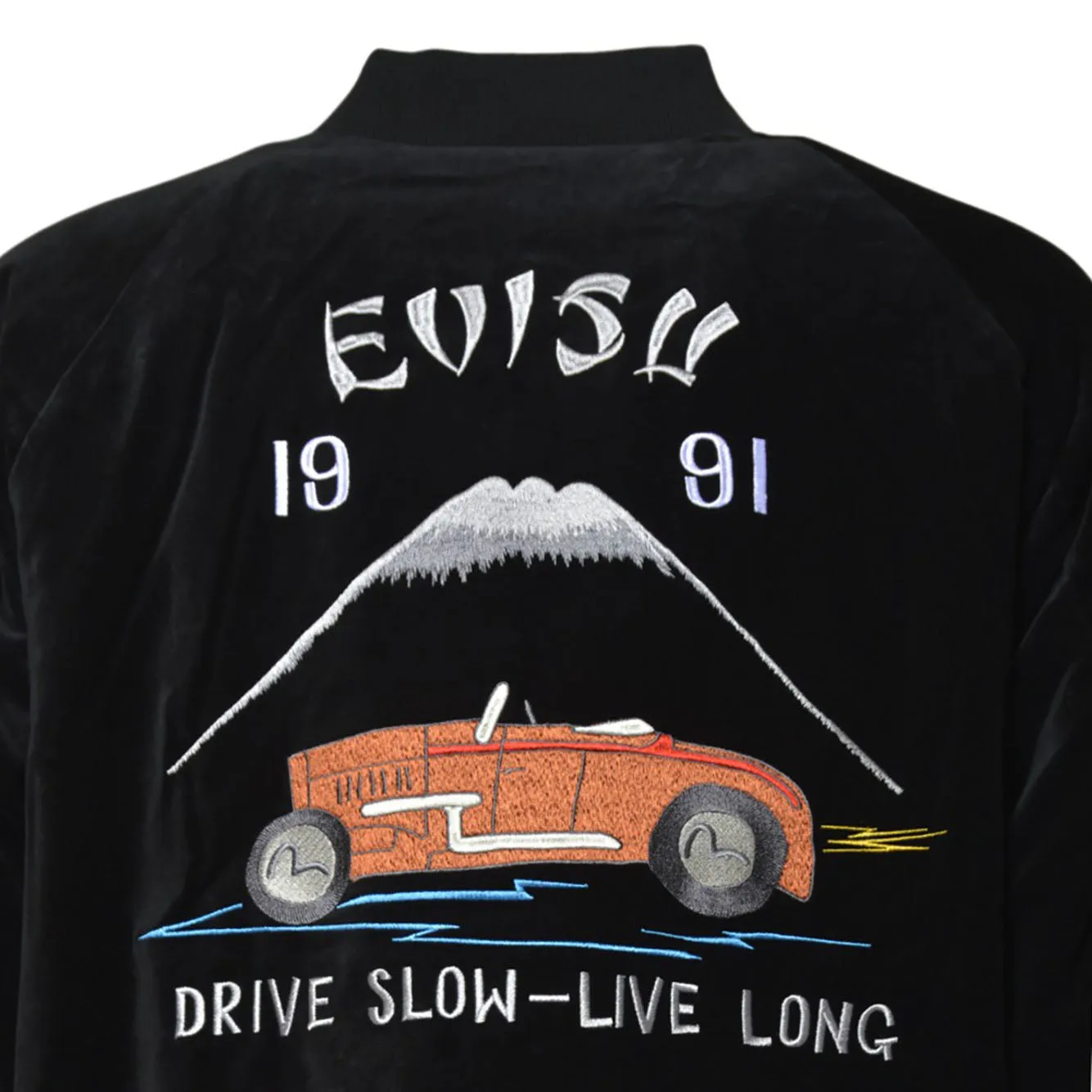 Evisu 2EAEJM5JK6101 bomber uomo nero imbottito L