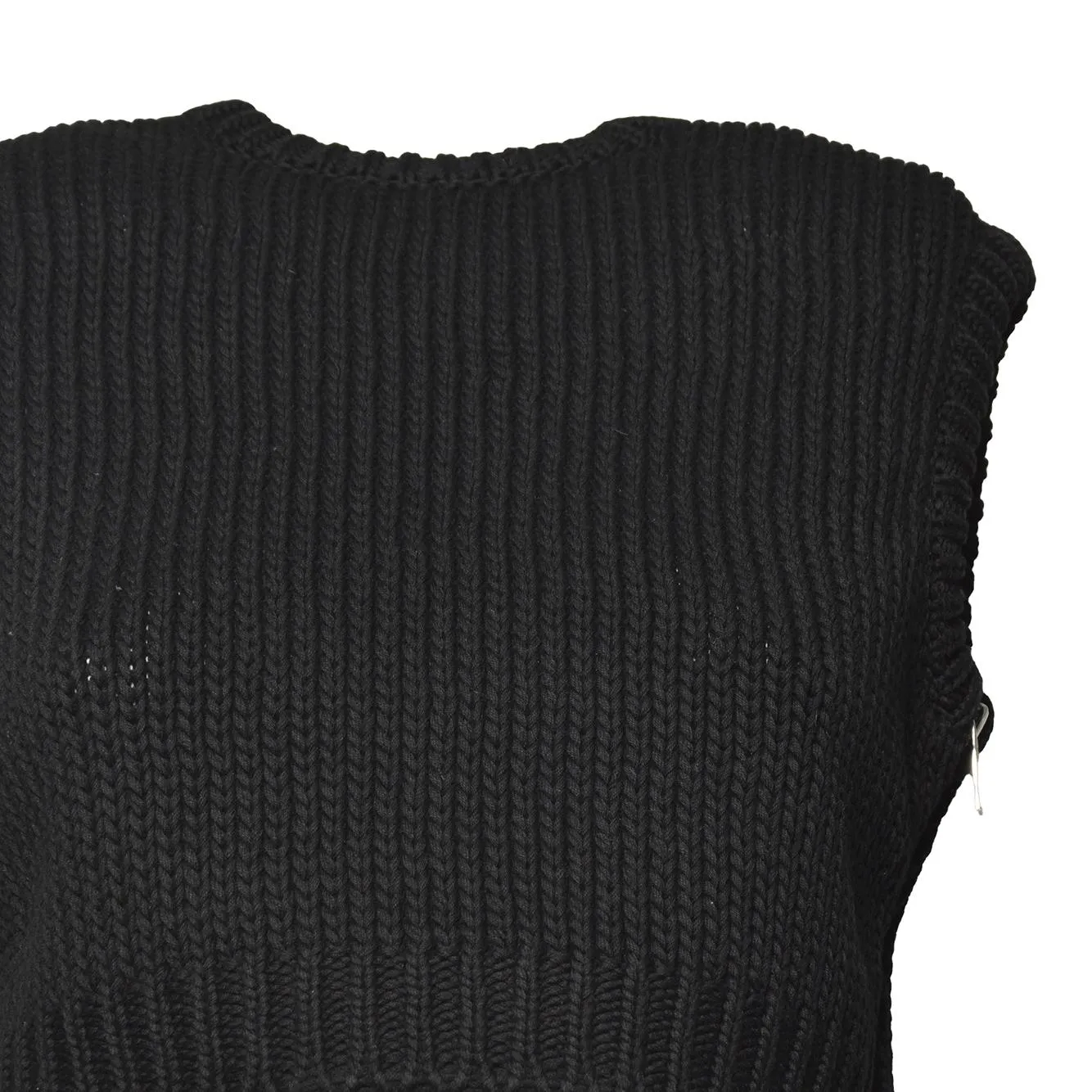 Max Mara 2611361483600 canotta nera cotone