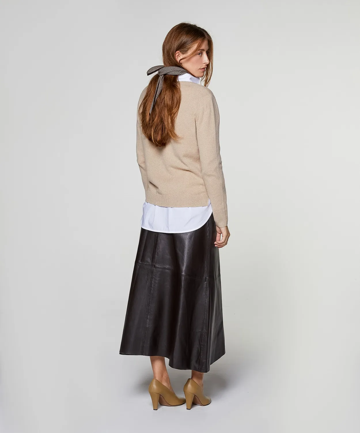Rodier Sciarpa Triangolare Beige Cashmere Taglia Unica