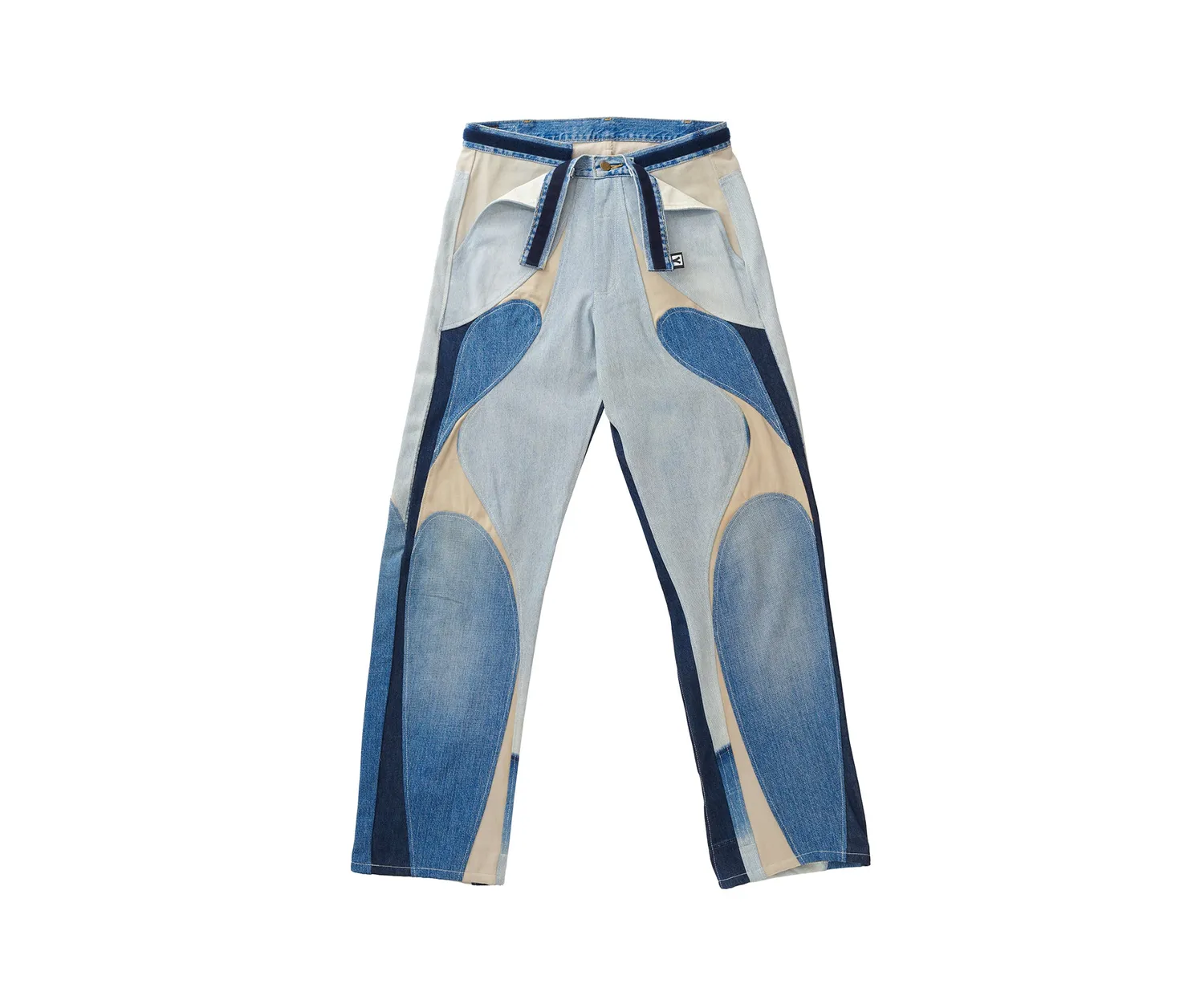 Marcello Pipitone Milano 3 jeans baggy multicolore