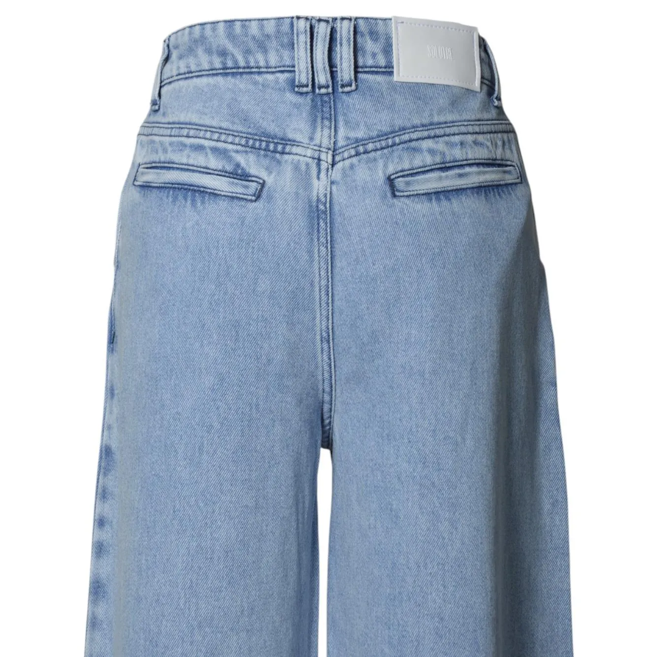 Solotre M1D0199 jeans wide leg denim azzurro taglia 44