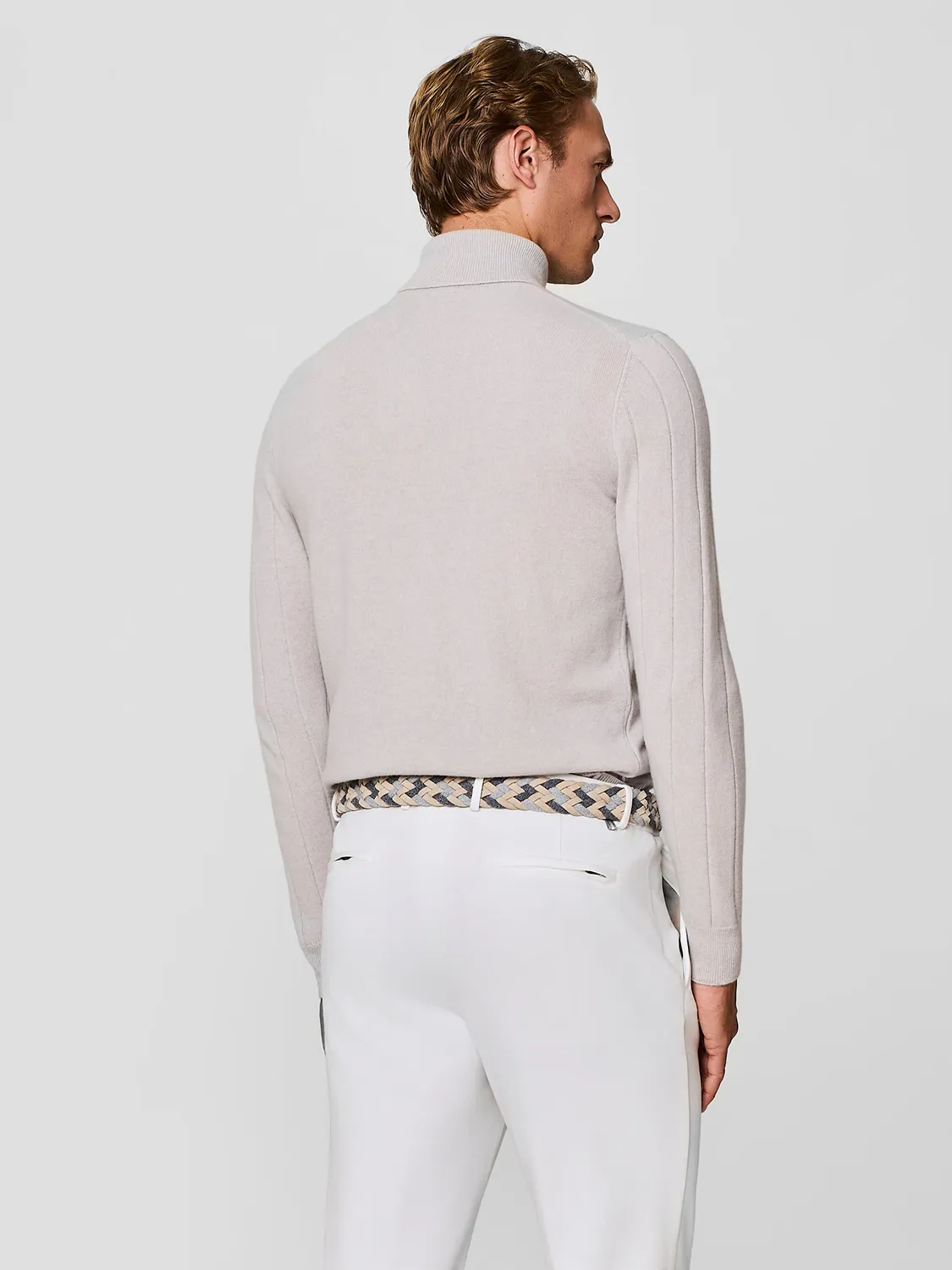 Paul Taylor Dolcevita Maglia Cashmere Lana Burro