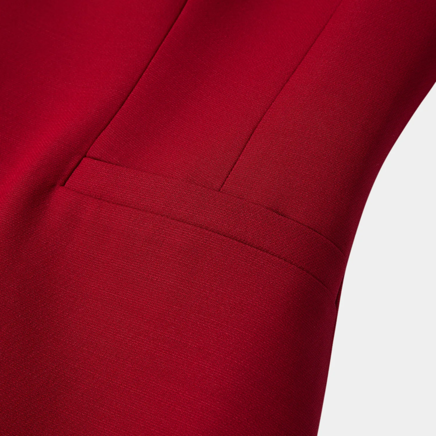PORTS Ruby Allure abito rosso Red Lacquer scollo a V