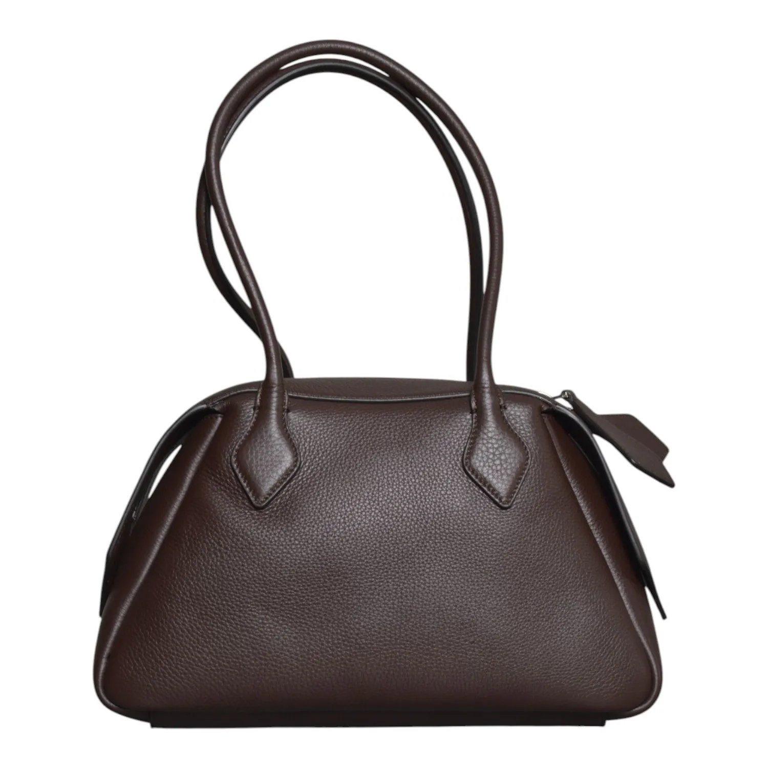 Minobossi Fold Angie borsa mano marrone vitello