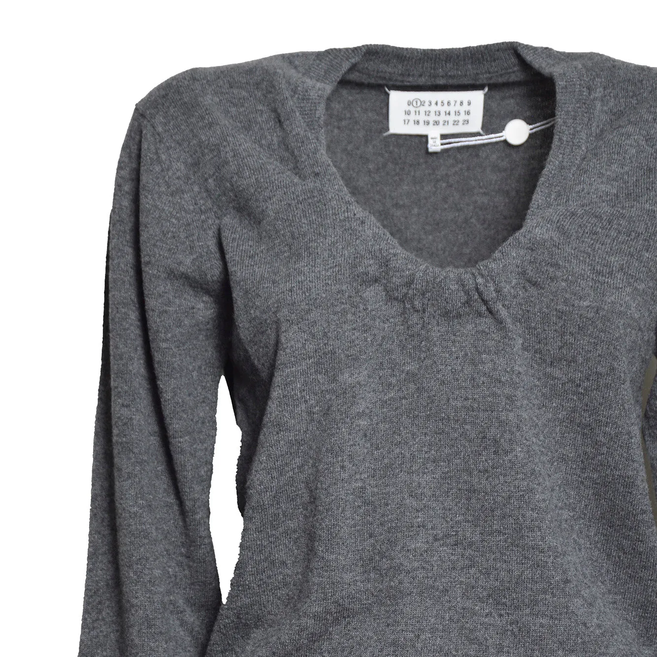 Maison Margiela maglia S51HL0055M13302 girocollo grigia