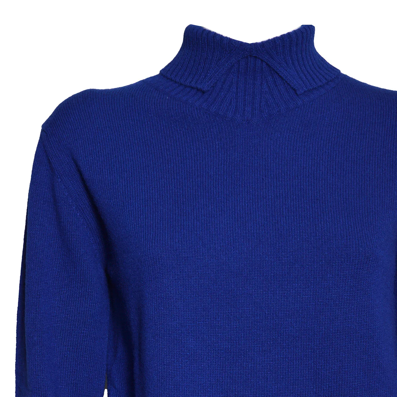 Jil Sander J02GP0271J14870419 cardigan dolcevita blu