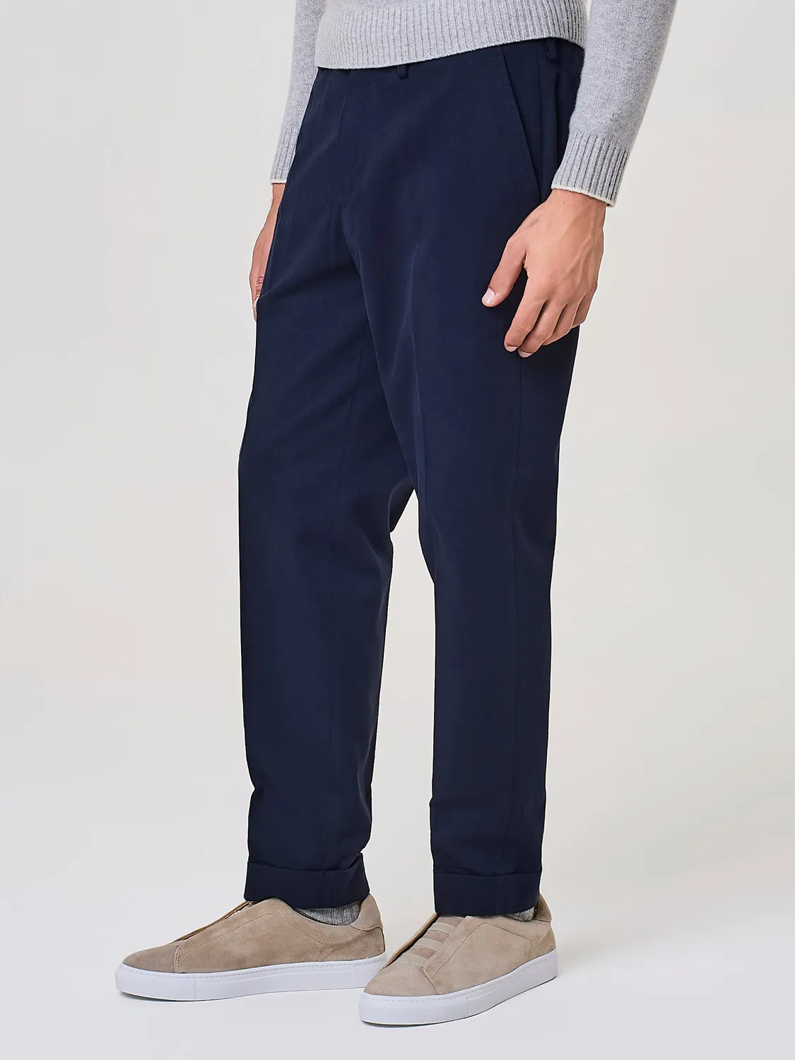 Paul Taylor Wide Fit pantalone sartoriale blu