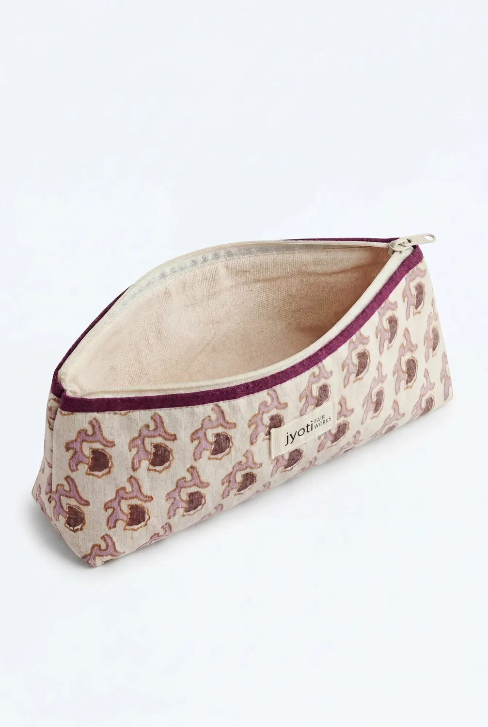Jyoti Qalamadaan astuccio cotone block print