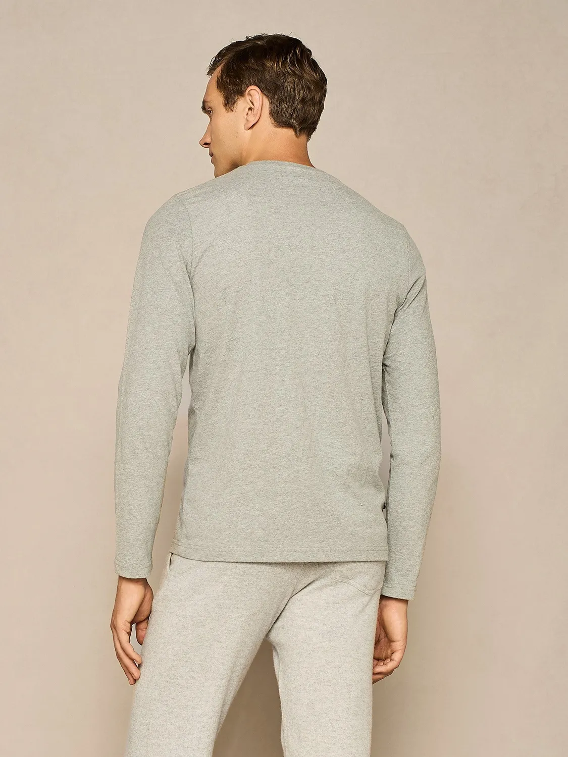 Paul Taylor T-Shirt Manica Lunga Grigio Melange