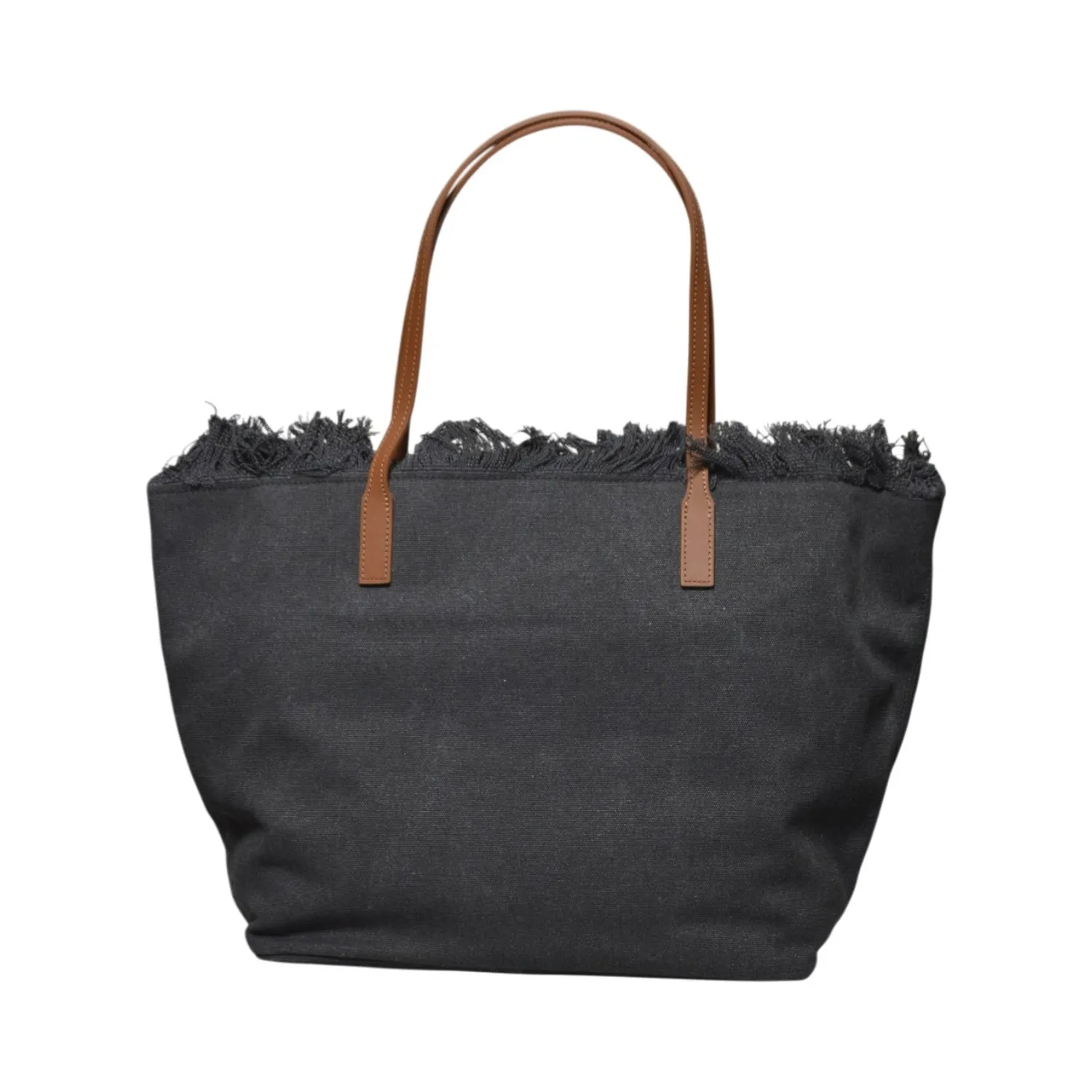 Saint Barth City Bag Fringe CBF0001 shopping bag denim nero