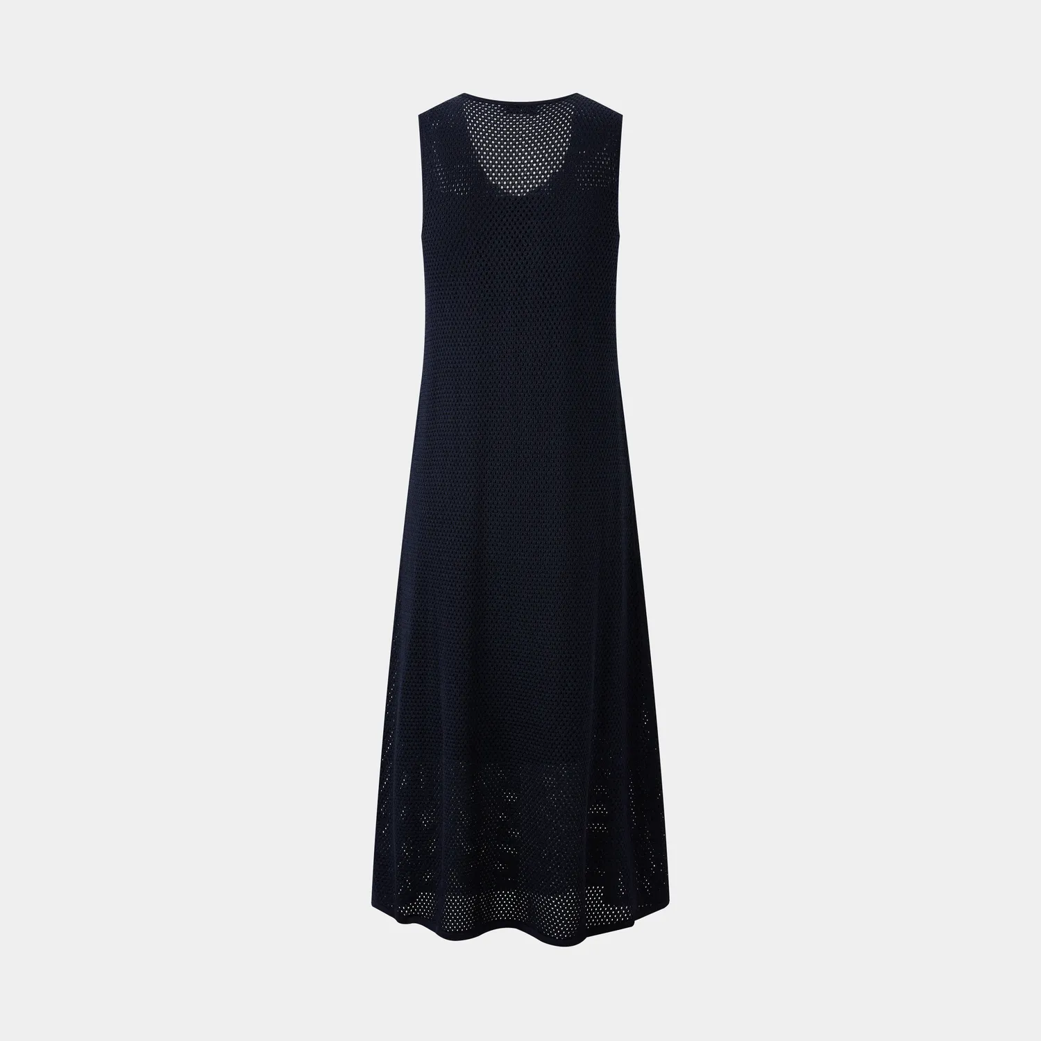 PORTS Ruffled Navy Elegance abito blu navy S con ruches