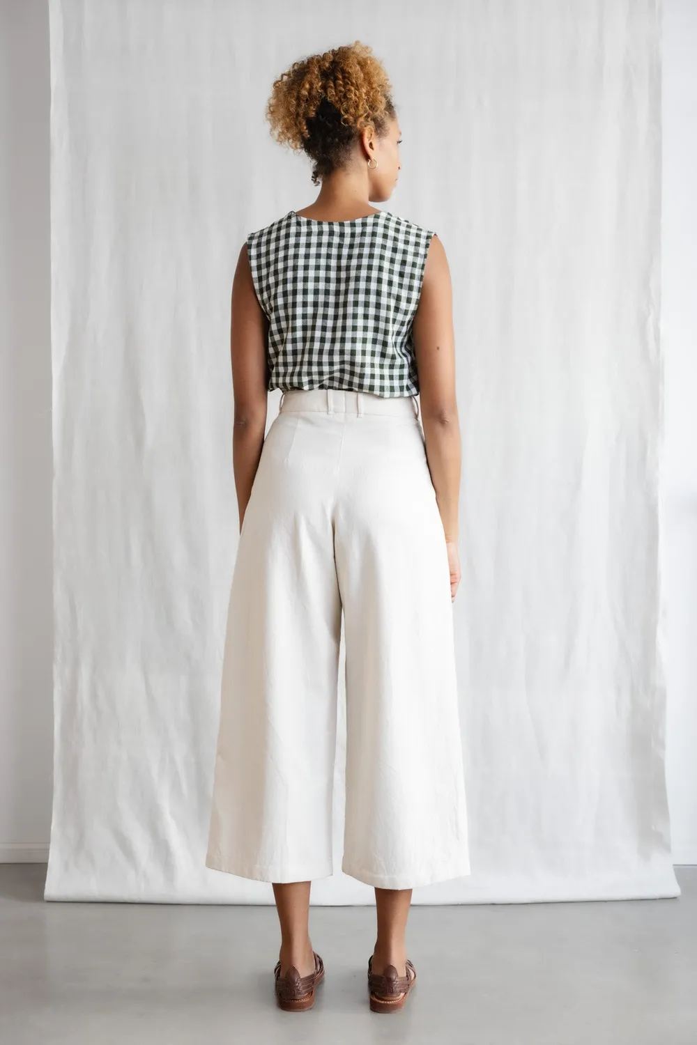 Jyoti Awasi culotte cotone ecru bio