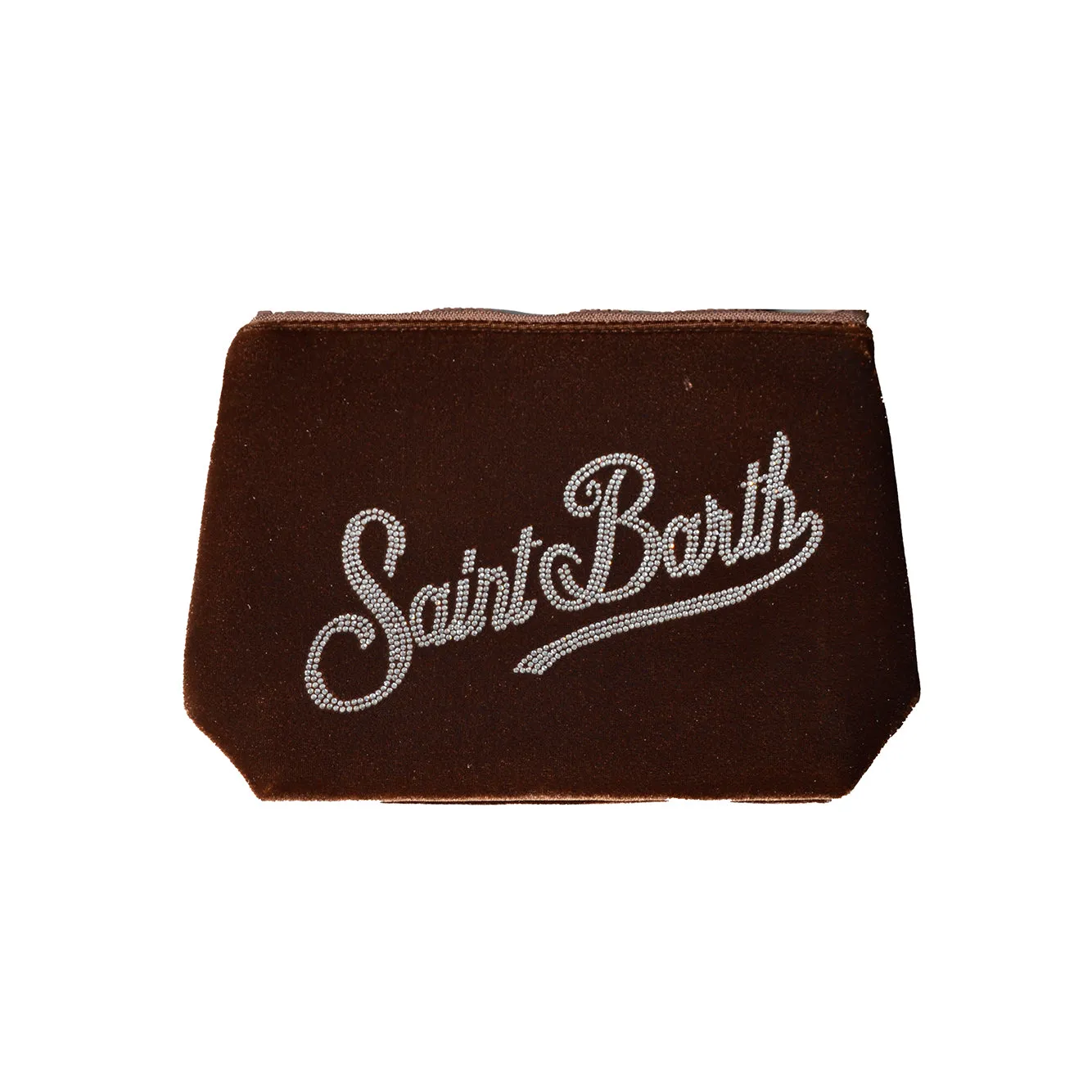 Saint Barth Aline ALI0014 Pochette Velluto Bronzo Strass