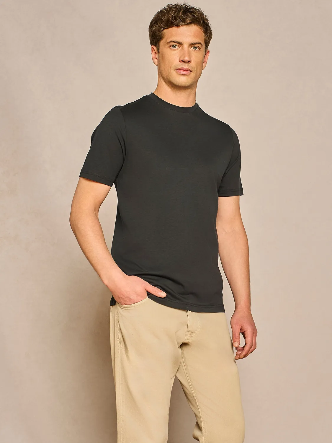 Paul Taylor T-shirt Ultralight Jersey Nera fluid regular fit