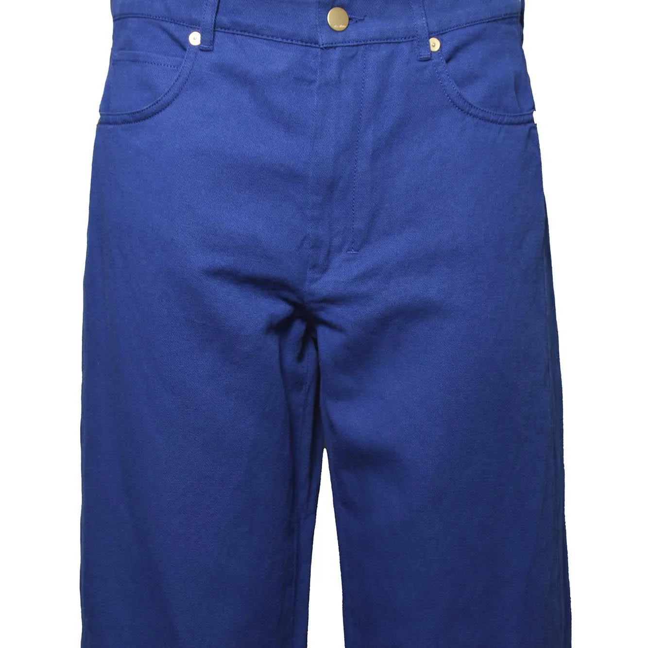 Max Mara Onorata pantalone donna blu in lino