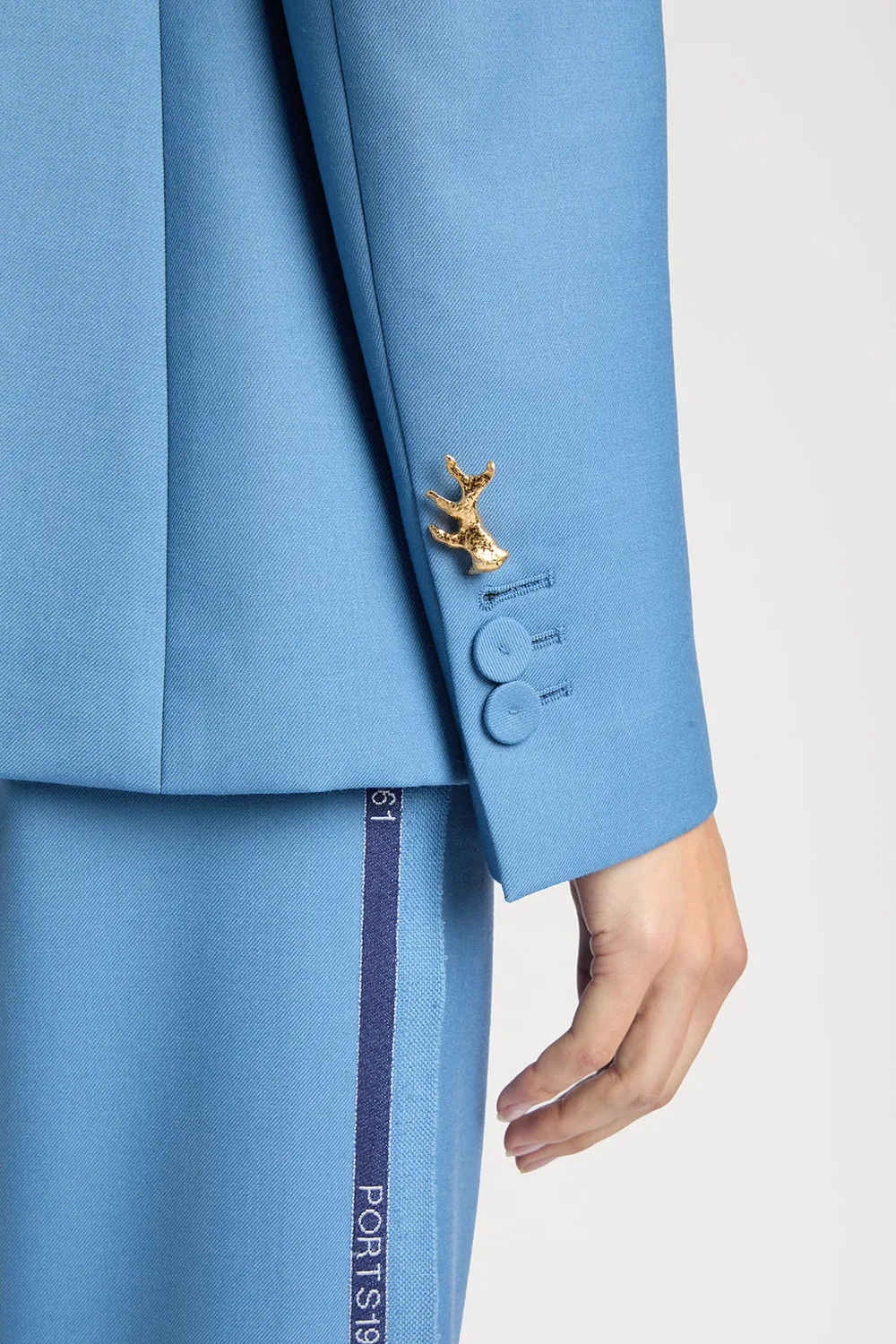 Ports 1961 PW125BDB04 Blazer Ceruleo Doppiopetto 38