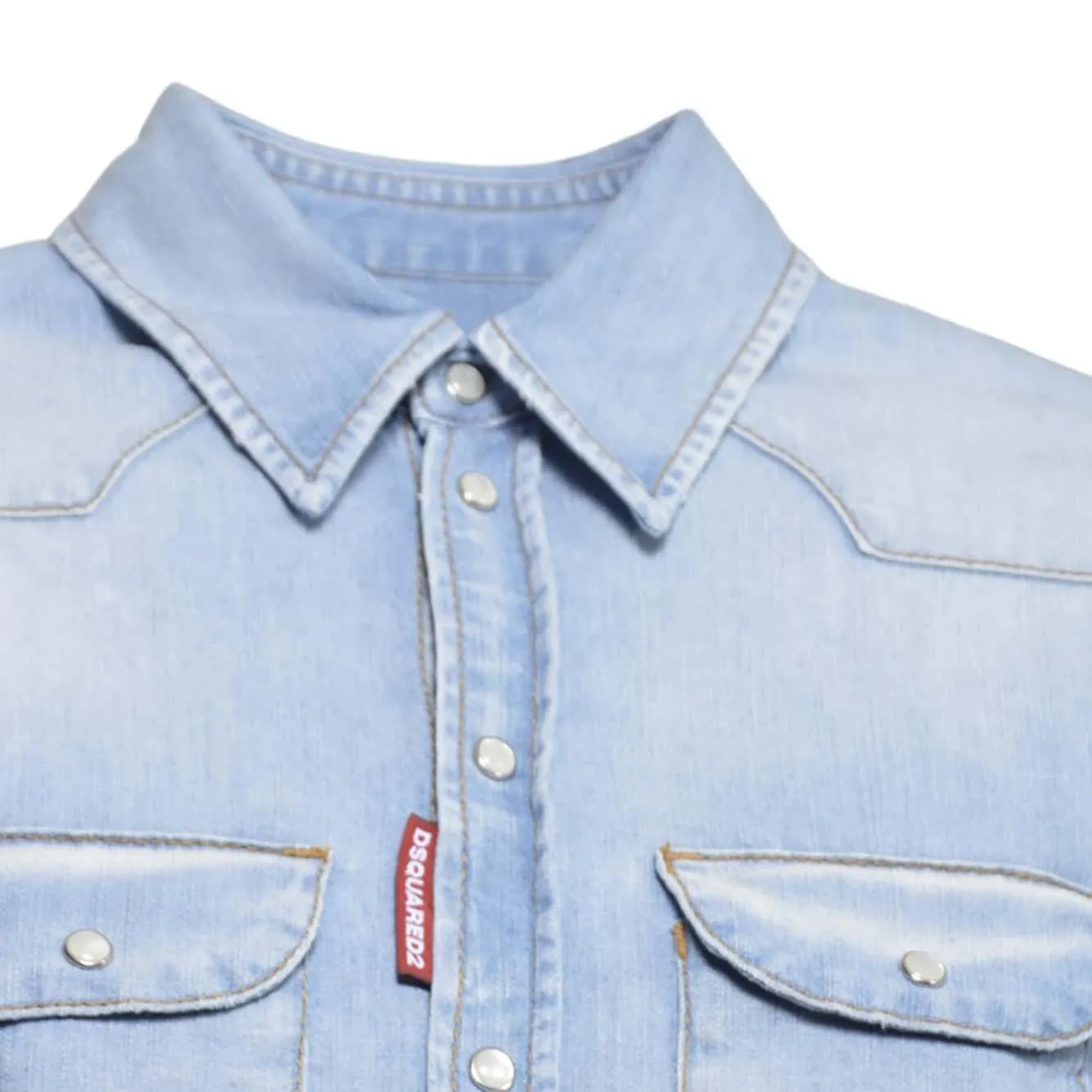 Dsquared2 Mini Western S75DL0952 camicia denim blu