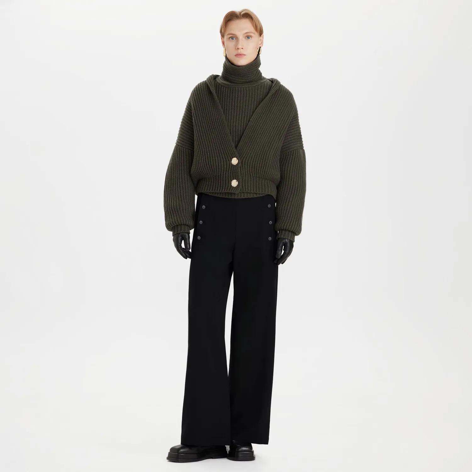 Ports 1961 PW426KFT03 Maglione Lana Collo Alto M
