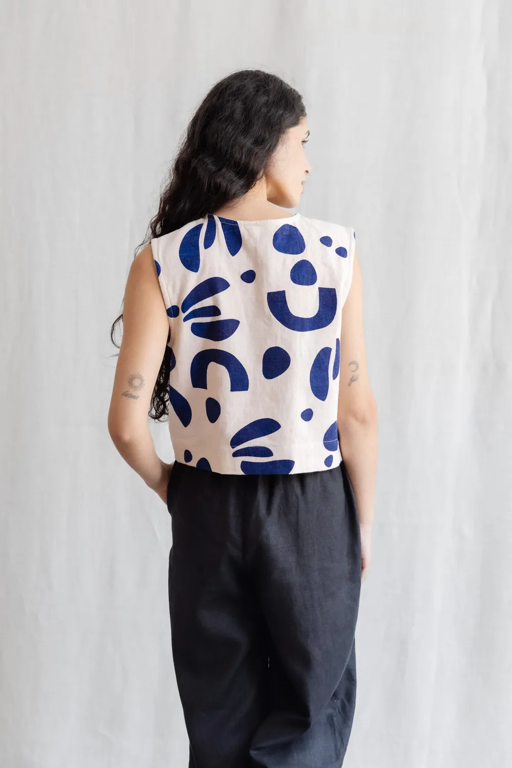 Jyoti Fair Works Diyan Print top cotone atlantico