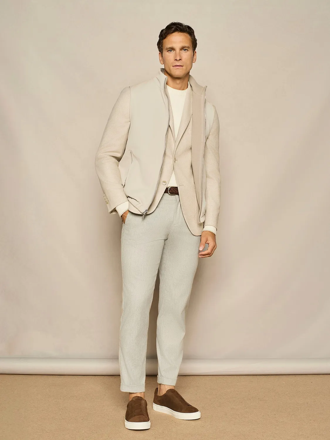 Paul Taylor smanicato reversibile velour burro