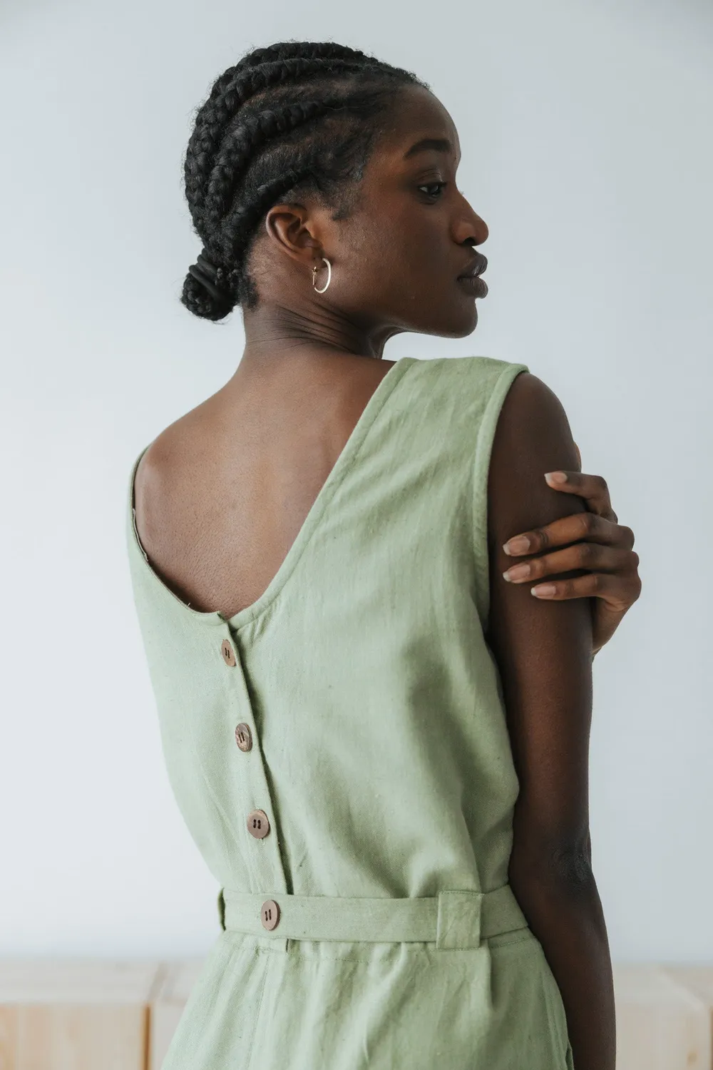 Jyoti Jalina tuta donna cotone verde lime