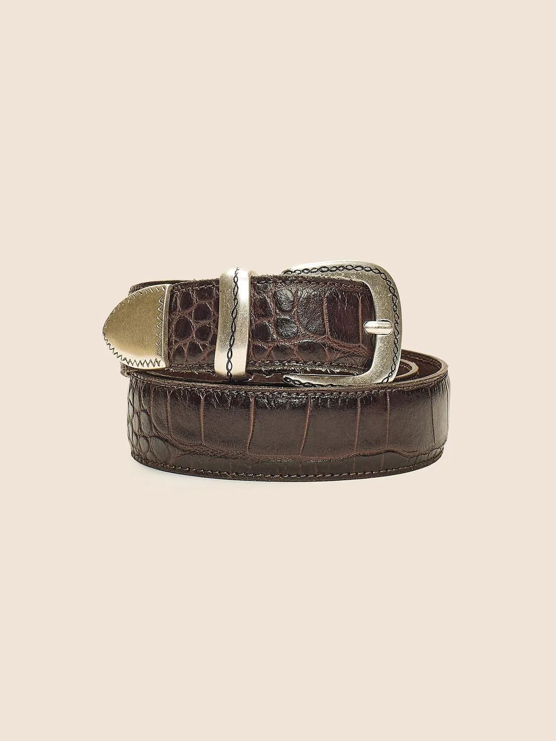 Paul Taylor cintura stampa cocco moro 3 cm testa di moro