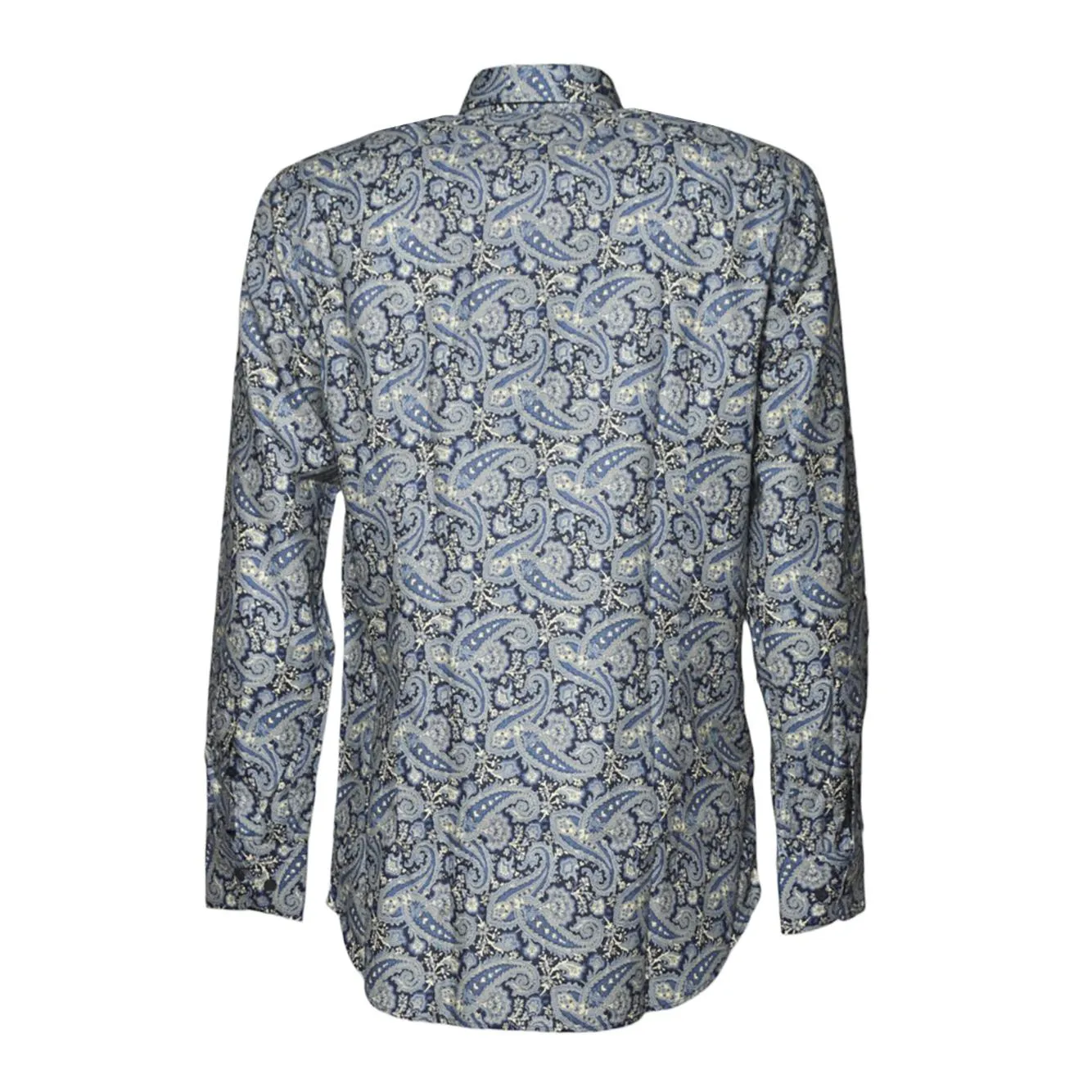 Etro MRIB000199SA5E9 Camicia blu paisley cotone