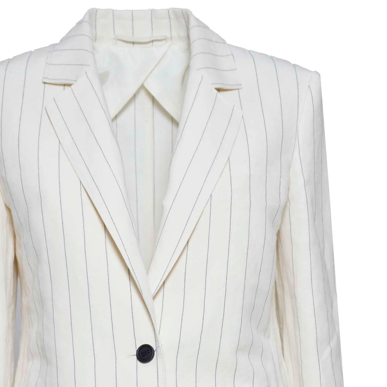 Max Mara Micron 2411041022600 blazer lino bianco 42