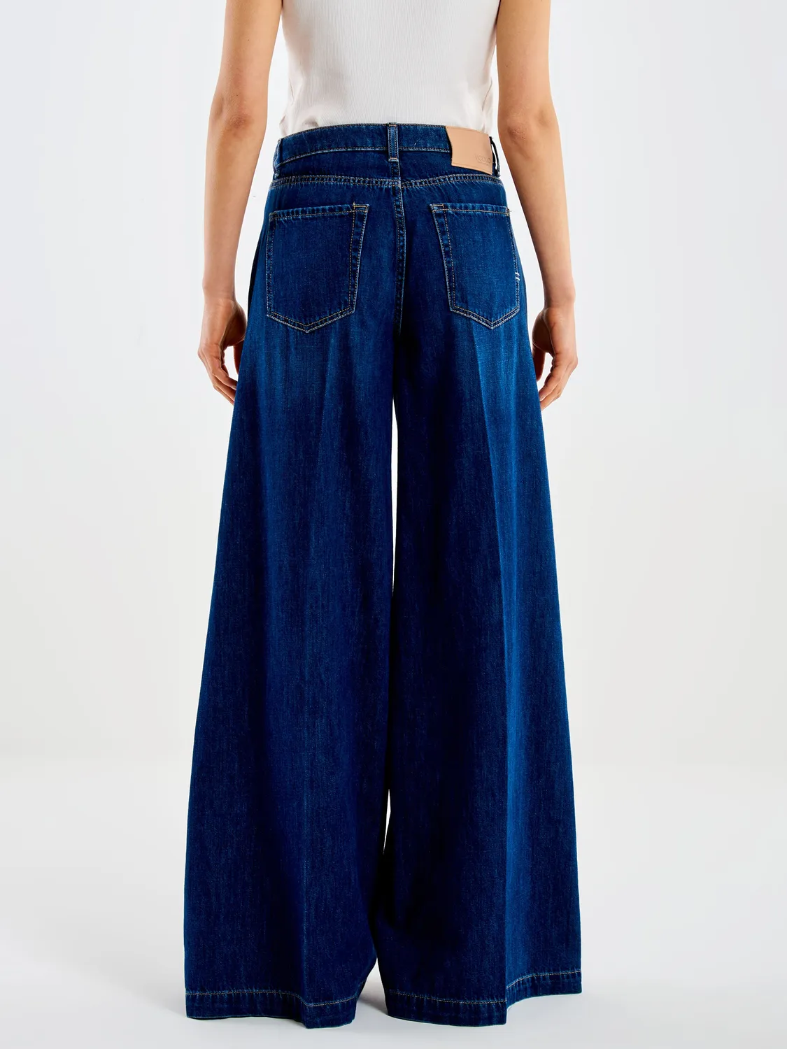 Vicolo Jeans Madison Wide Leg jeans blu scuro