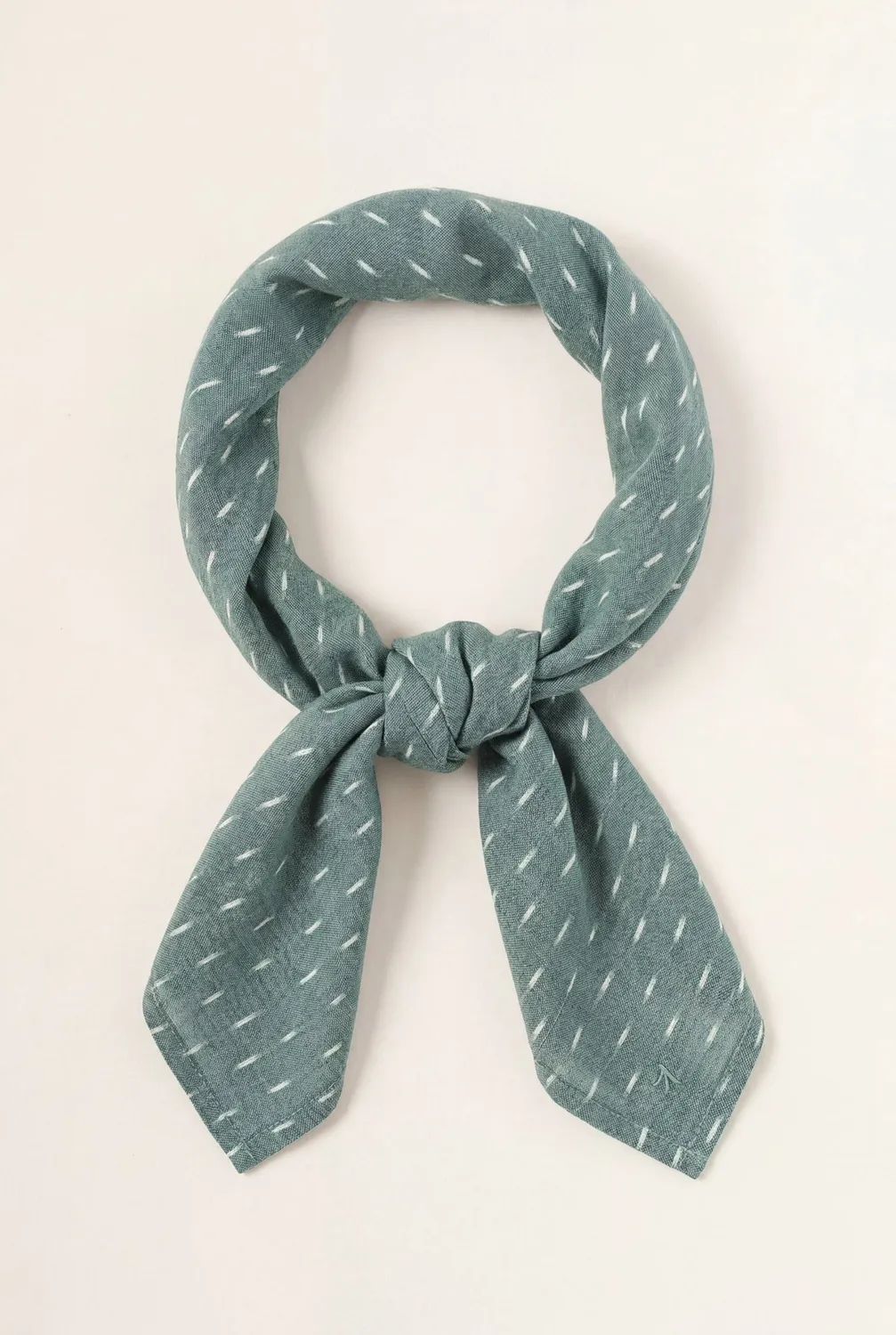 Jyoti Dupatta Ikat Sage foulard cotone leggero