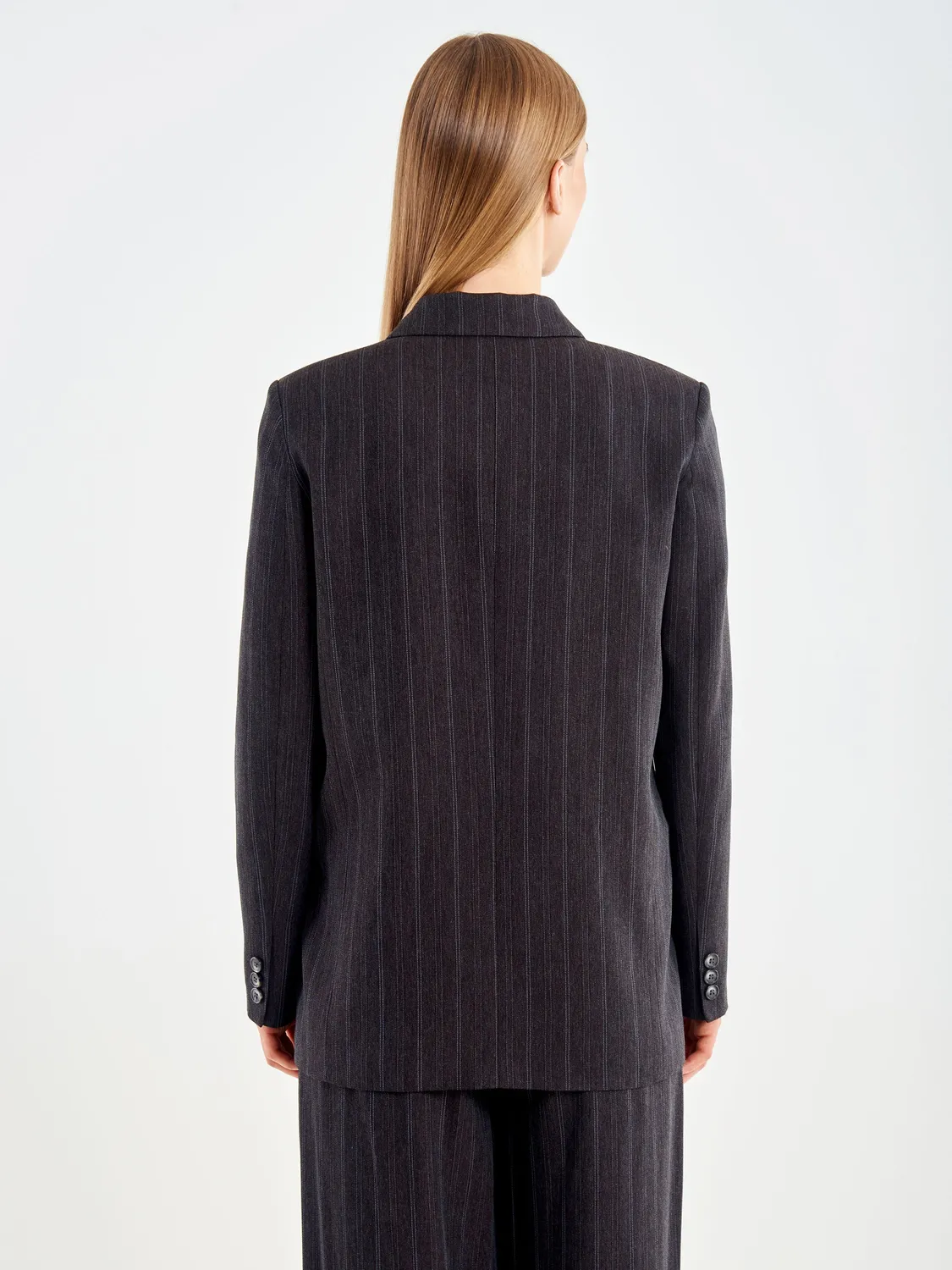 Vicolo Blazer Doppiopetto Gessato grigio antracite XS-L