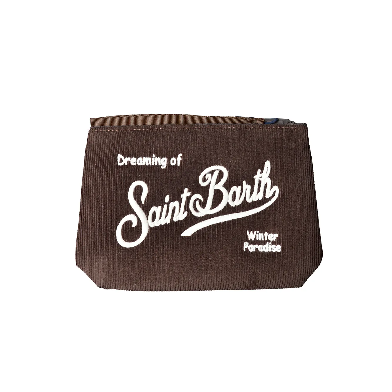 Saint Barth ALI0059 pochette velluto marrone