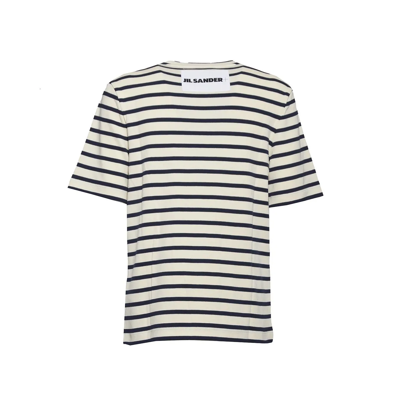 Jil Sander J47GC0109J46497 t-shirt righe bianco blu cotone
