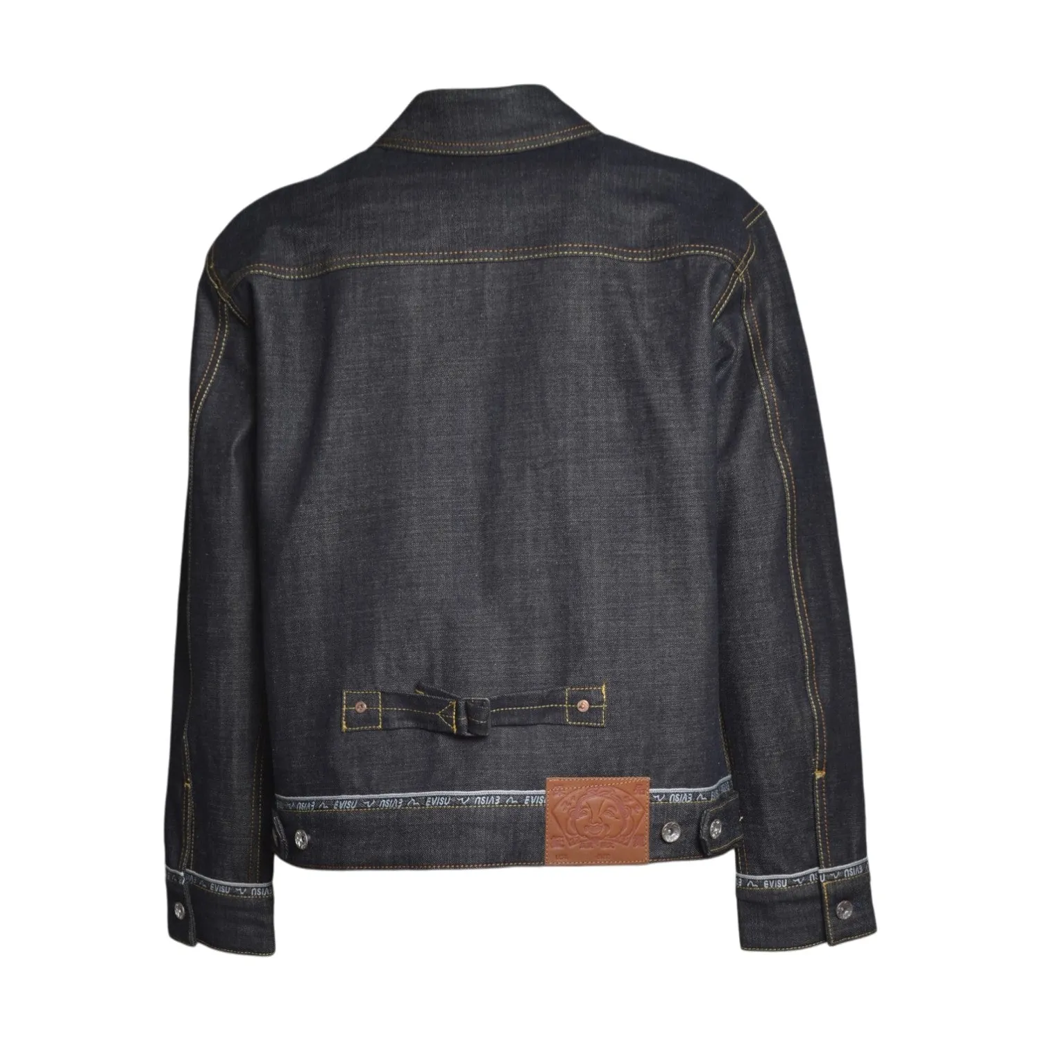 Evisu 2ESHTM6DJ1001 giubbotto jeans denim blu