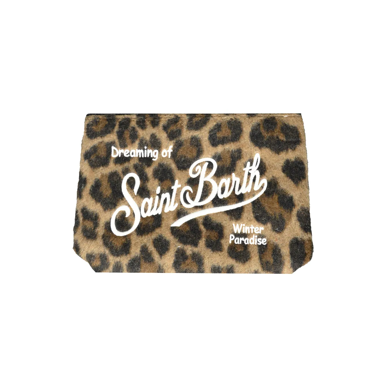 Saint Barth ALI0028 pochette feltro leopardata unica