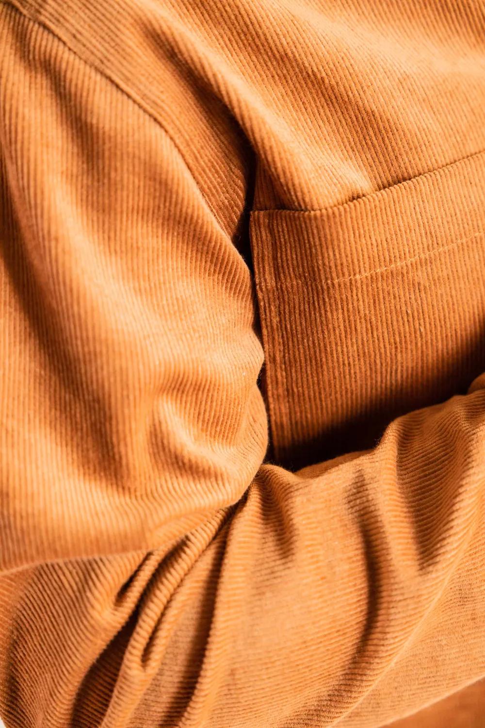 Jyoti Fair Works Kalagi giacca camicia velluto cannella