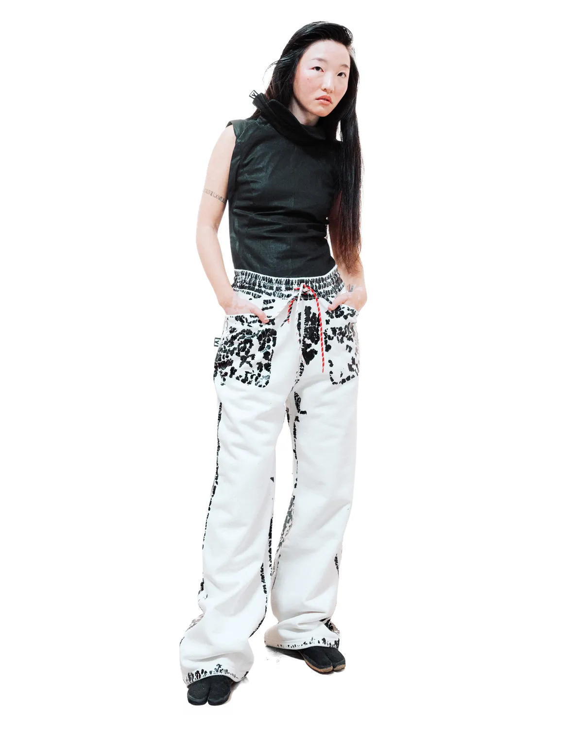 Marcello Pipitone Crack Pants pantaloni laminati