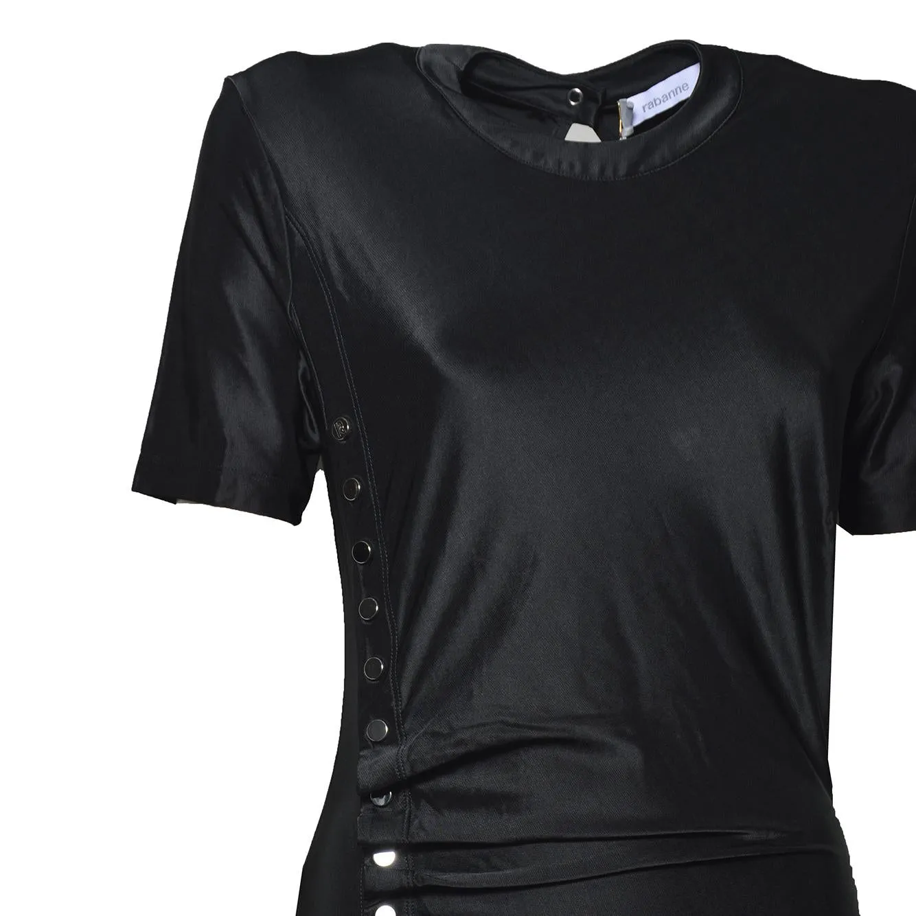 Rabanne 26PJRO886VI0267 abito nero viscosa