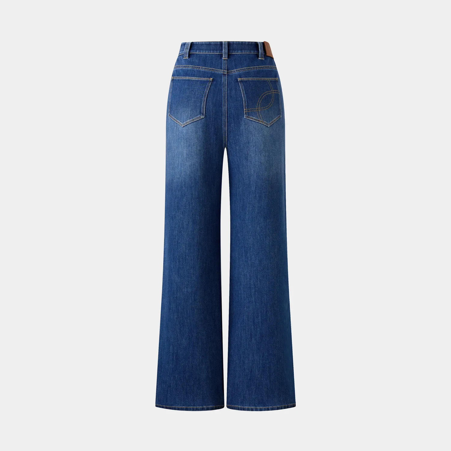 PORTS Wide-Leg jeans baby blue gamba larga