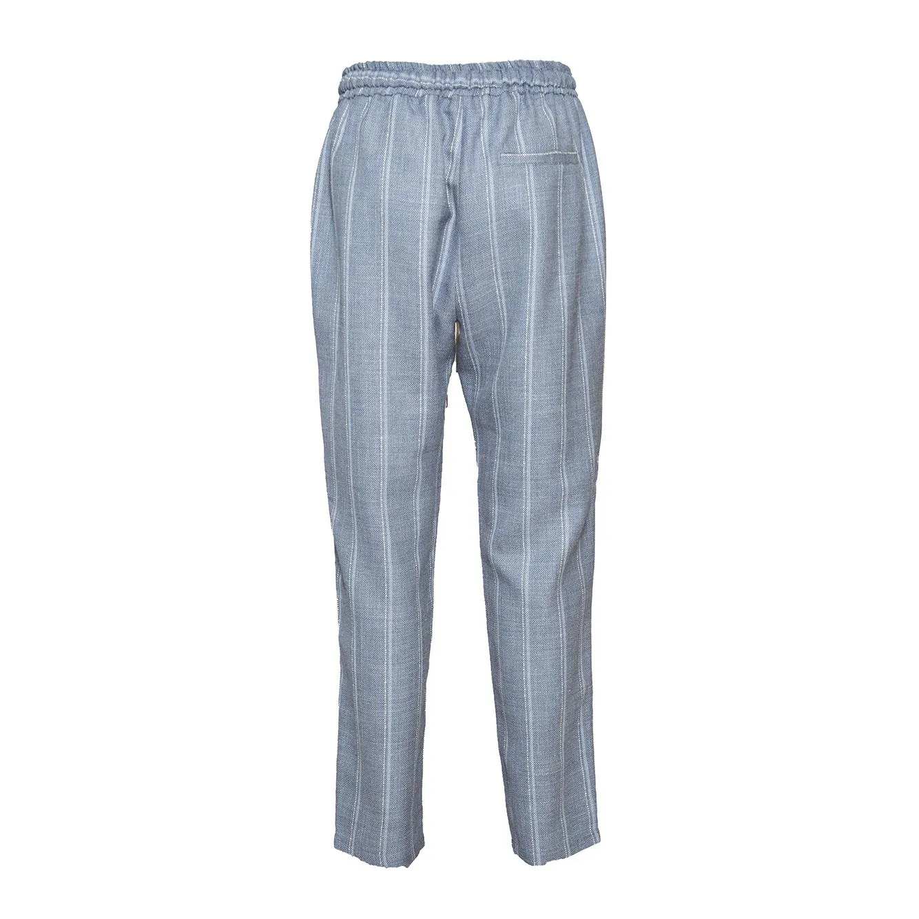 Barba Joke 81250004842101U pantalone azzurro lino lana
