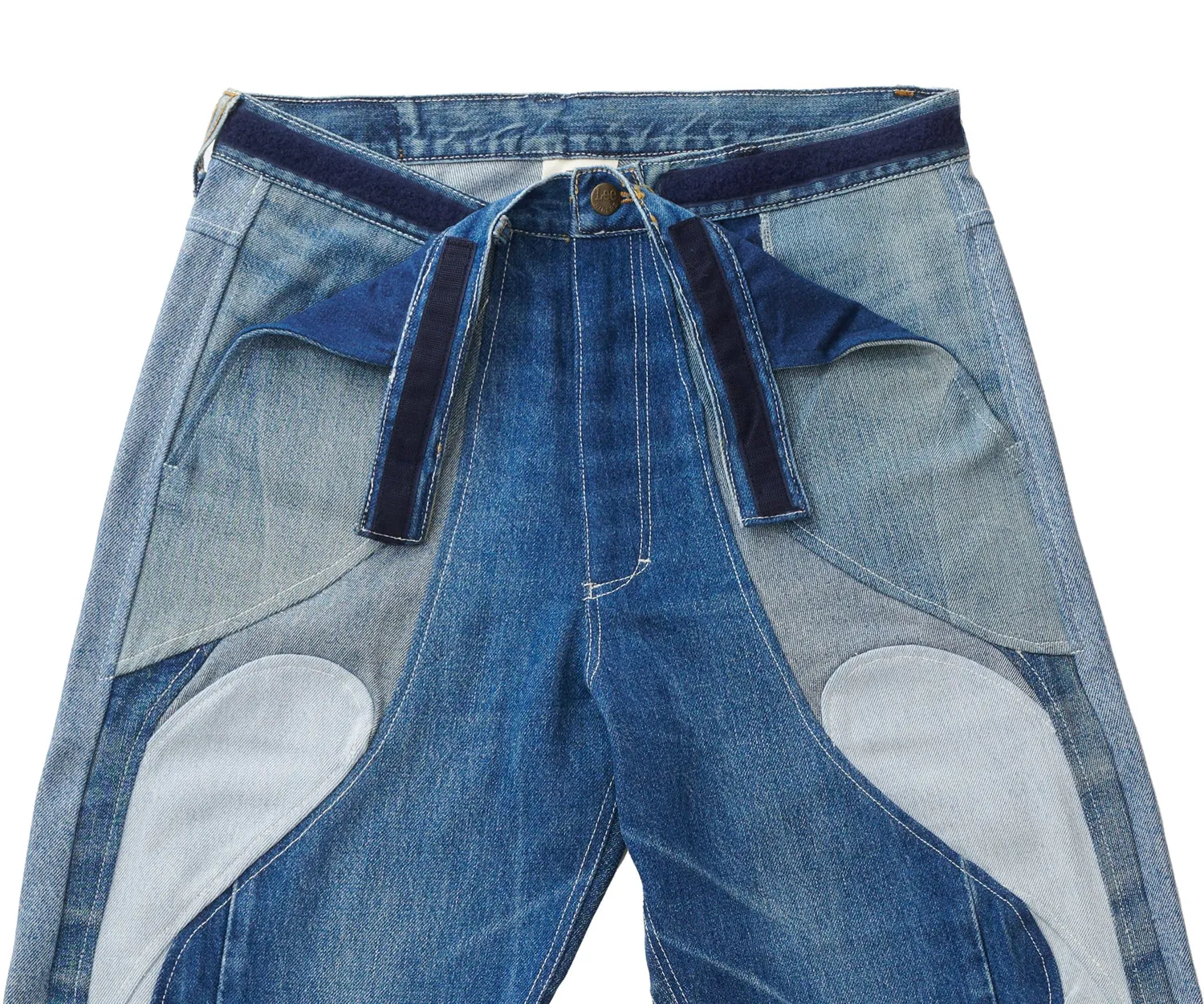 Marcello Pipitone Milano 2 jeans baggy riciclati azzurri