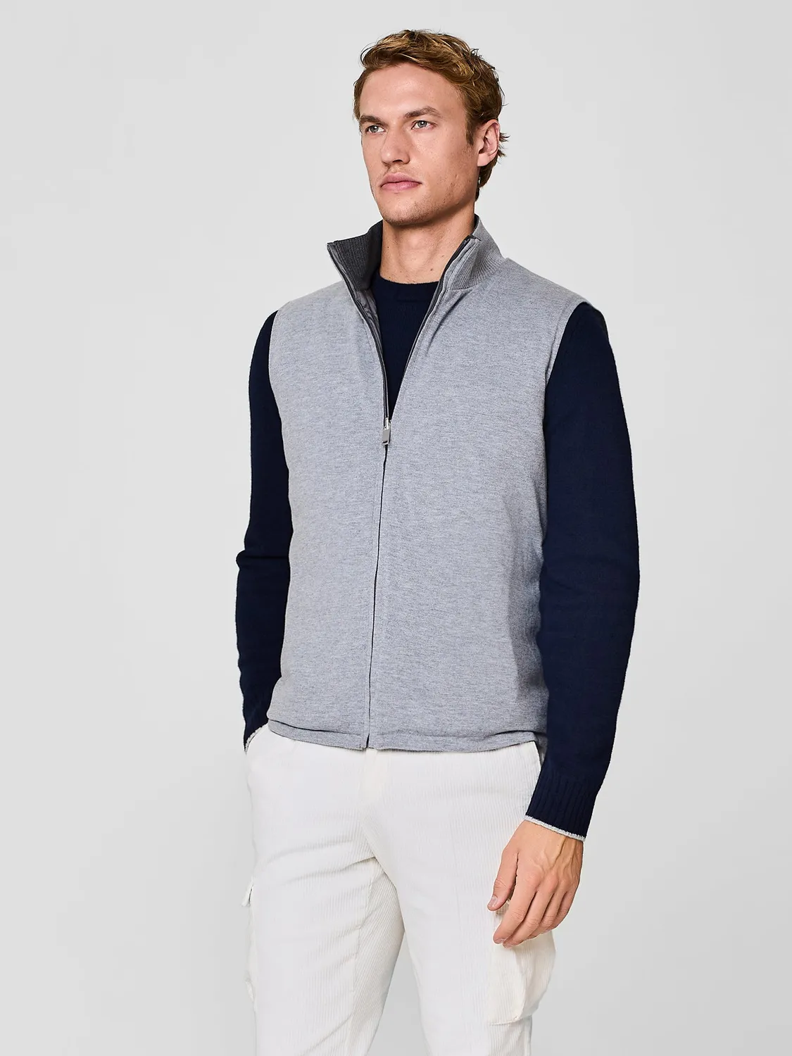 Paul Taylor reversibile smanicato ultralight grigio