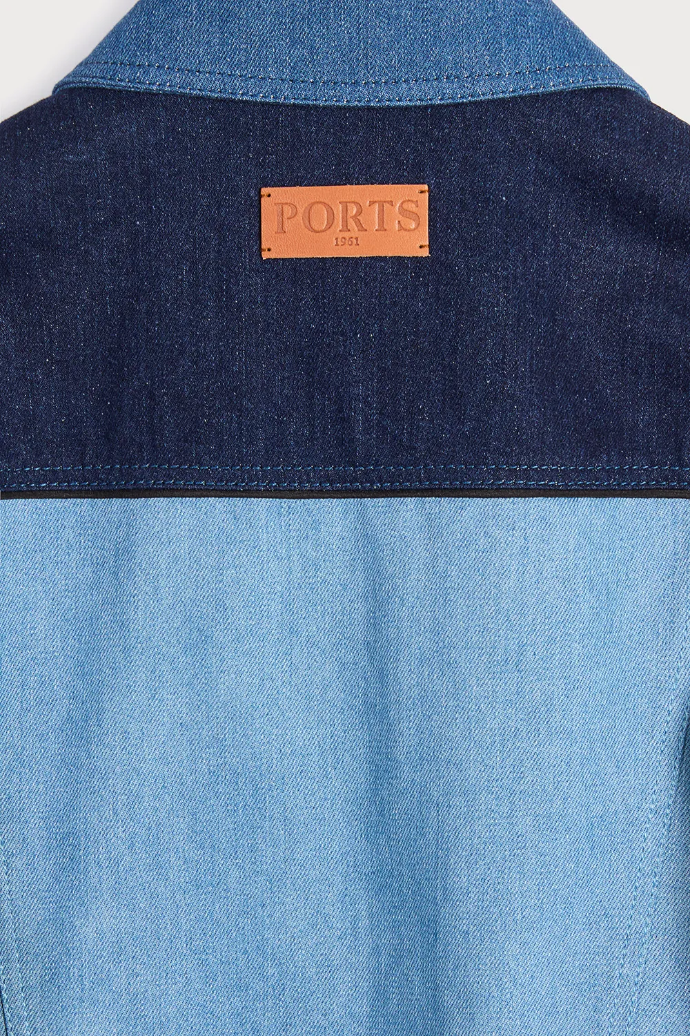 Ports 1961 Giacca Denim Tricolore blu mix