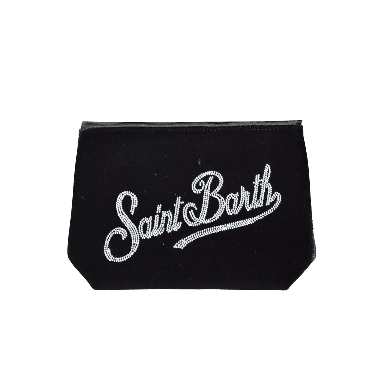 Saint Barth ALI0014STRASS pochette velluto nero strass