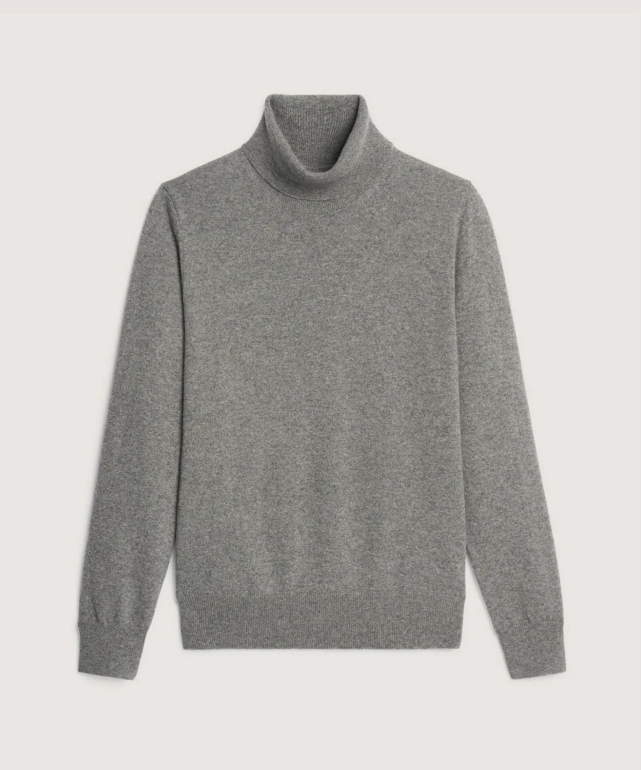 Rodier Maglia Dolcevita Cashmere Uomo Grigio Medio 100% Cashmere