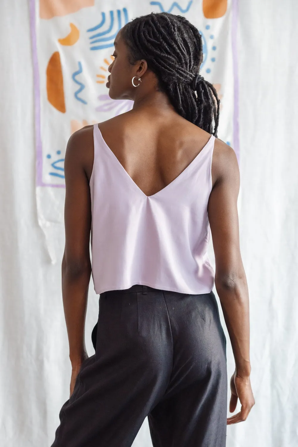 Jyoti Iyani crop top ecovero lilla