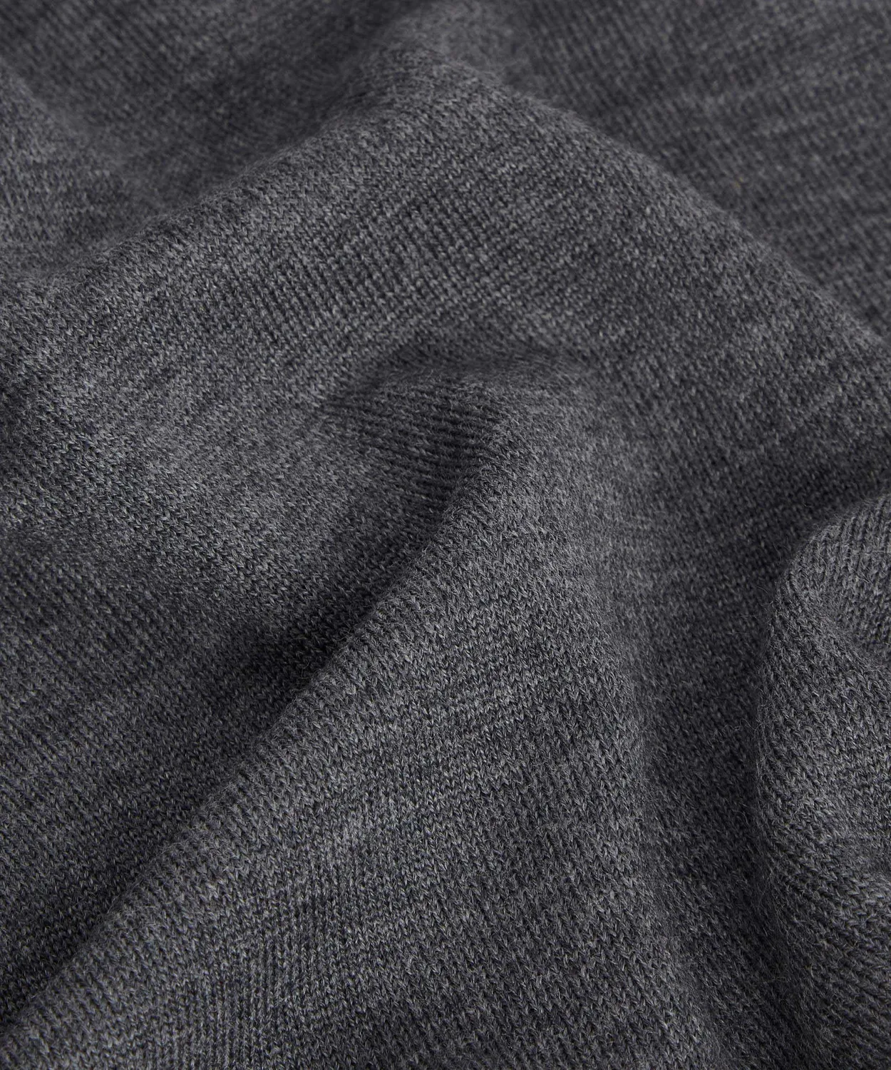 Rodier polo lana merino uomo grigio scuro